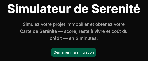 Simulateur de Sérénité project image